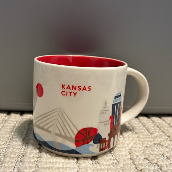 Starbucks Other - Starbucks Kansas City You Are Here Collection Themed Coffee Mug 2016 Red&White